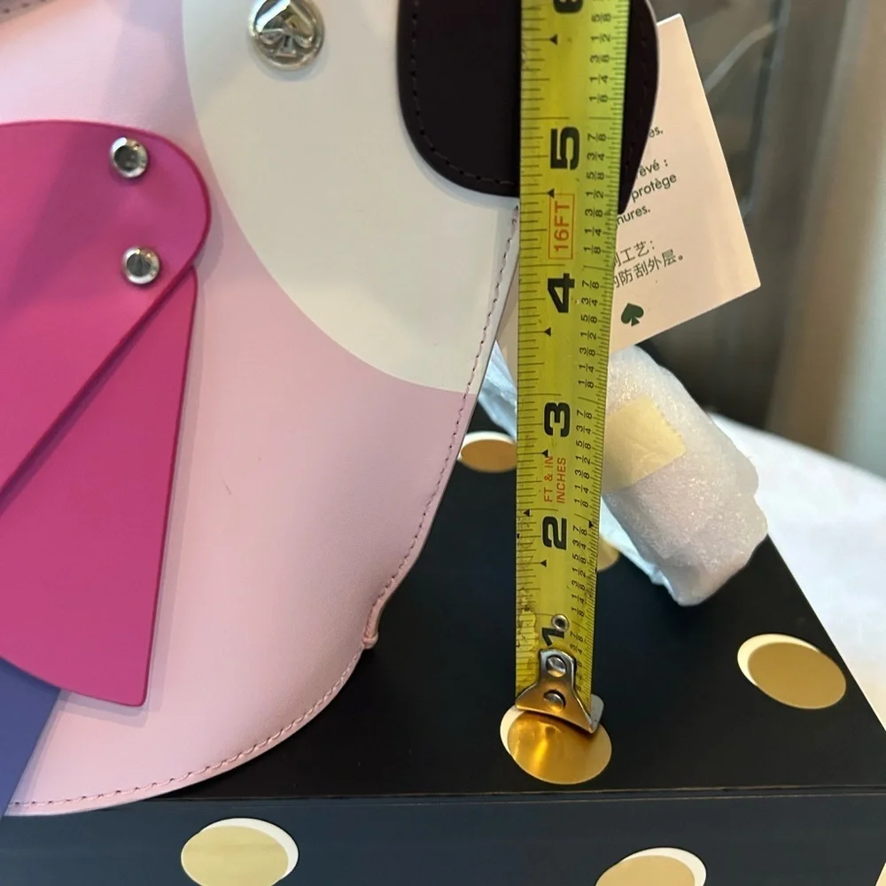 Kate Spade Pink and Purple Parrot Crossbody Bag Flock Party